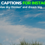Blue Captions for Instagram