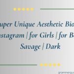 _Super Unique Aesthetic Bio for Instagram for Girls for Boys Savage Dark