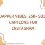 Dapper Vibes 250+ Suit Captions for Instagram